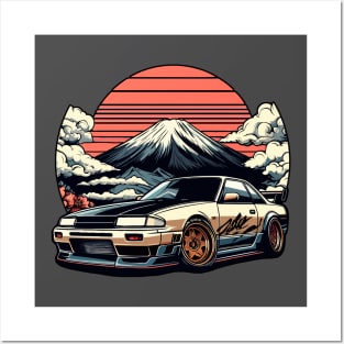 JDM car Japanese Retro Car Racing Drifting Legend Tuning Posters and Art